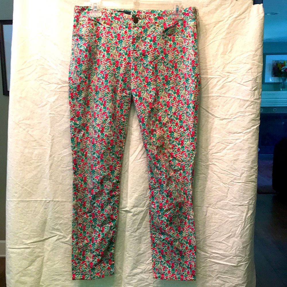 J. Crew Liberty Print Stretch Jeans-Size 29